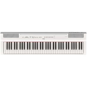 Piano Digital Yamaha P121WH Branco - 73 Teclas - 192 Polifonias - Inclui Pedal, Fonte PA 150 e Suporte para Partitura