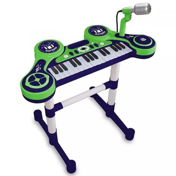 Piano e Teclado Eletrônico Infantil Verde Unik Toys - Unik Baby