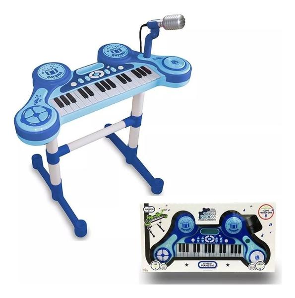 Piano e Teclado Eletrônico Infantil Verde Unik Toys - Unik Baby