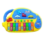 Piano eletrônico colorido de brinquedo diversão garantida
