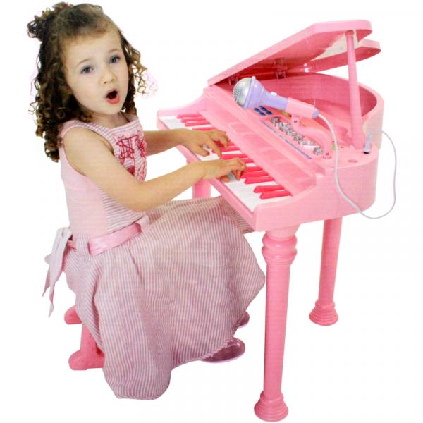 Piano Eletrônico - Rosa - WinFun - New Toys