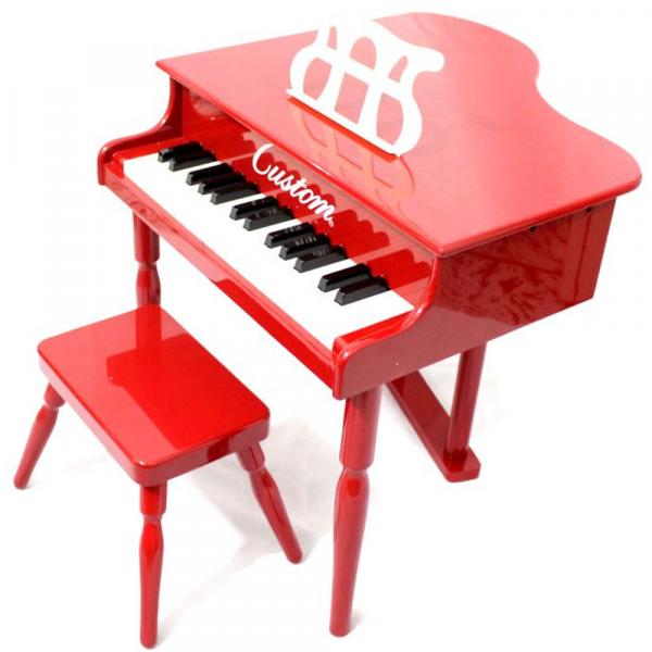 Piano Infantil Custom 309B-4 (Vermelho) - CUSTOM