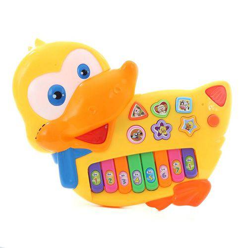 Piano Infantil Instrumento Pato Musical Eletrônico