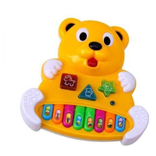 Piano Infantil Musical Urso C/ Luz Art Bink