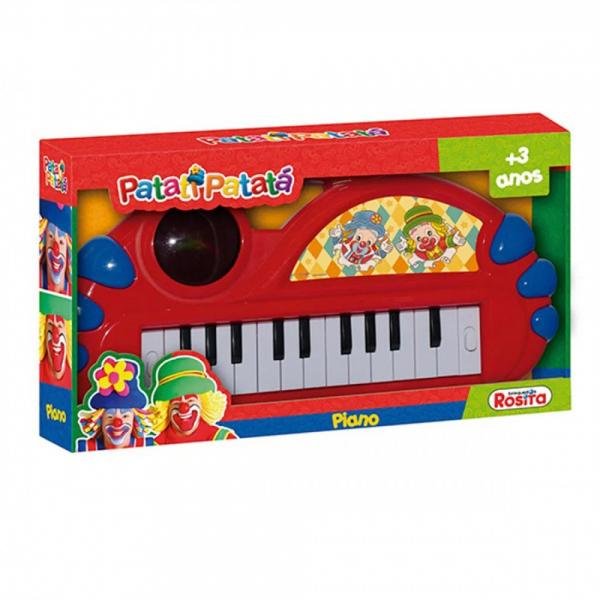 Piano Infantil Patati Patata com Som e Luz, Rosita Rosita Brinquedos