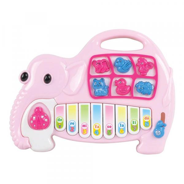 Piano Musical Infantil Animais Elefante Art Brink ZFT055