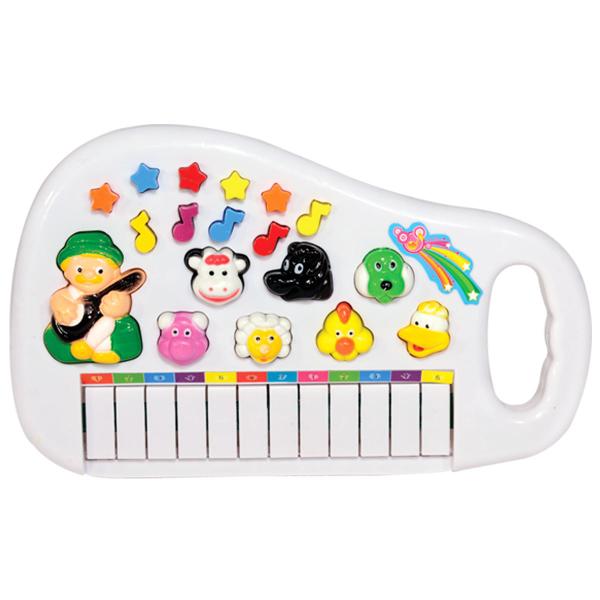 Piano Musical Infantil Branco - Zein