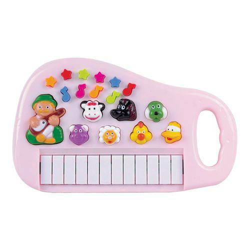 Piano Musical Infantil Sons de Animais Sitio Fazendinha - Classico
