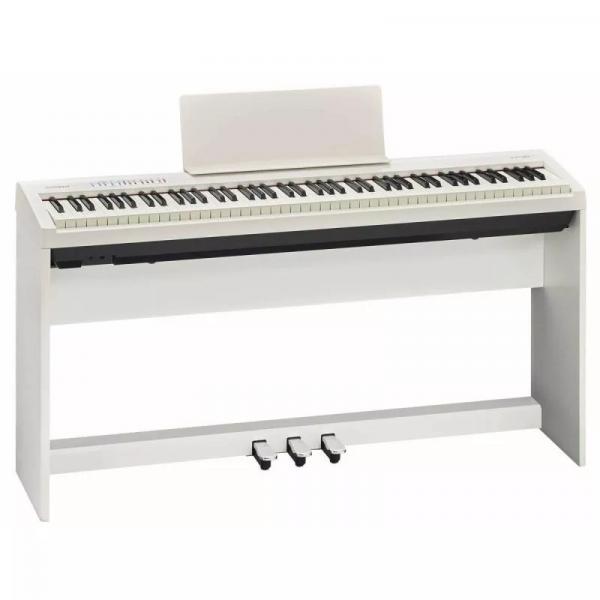 Piano Roland FP30 WH Branco + KPD70 WH + KSC70 WH