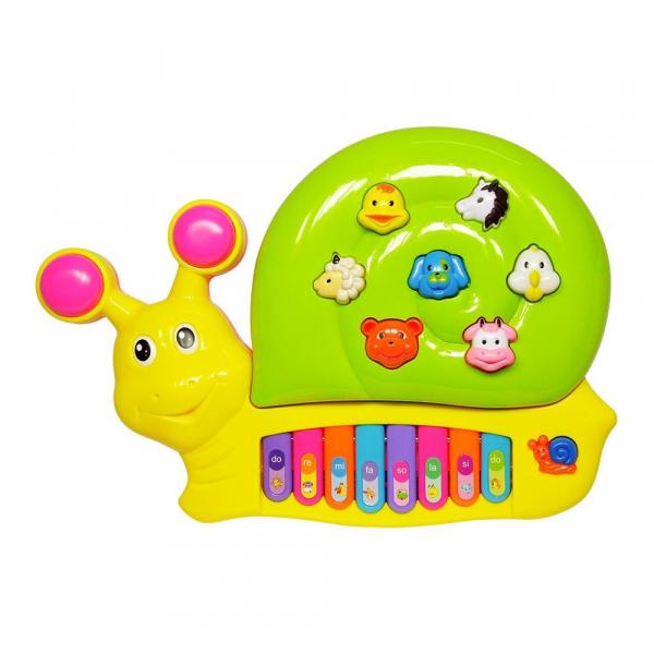 Piano Teclado Infantil Caracol - Dm Toys