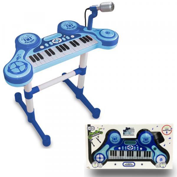 Piano Teclado Infantil Eletrônico - Unik Toys Azul