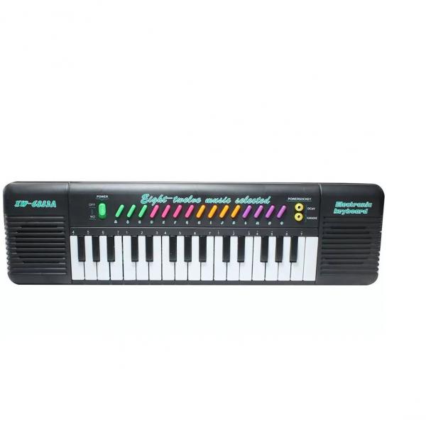 Piano Teclado Infantil Musical com Karaoke Microfone 32 Teclas - Gimp