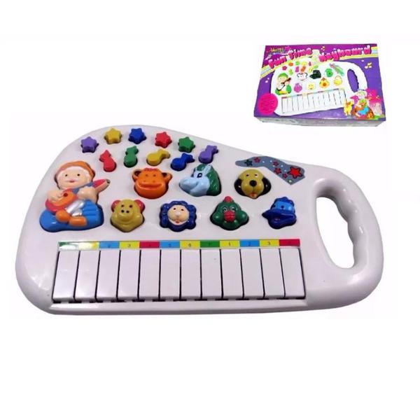 Piano Teclado Musical Bichos Infantil Sons Eletrônico - Fun Time