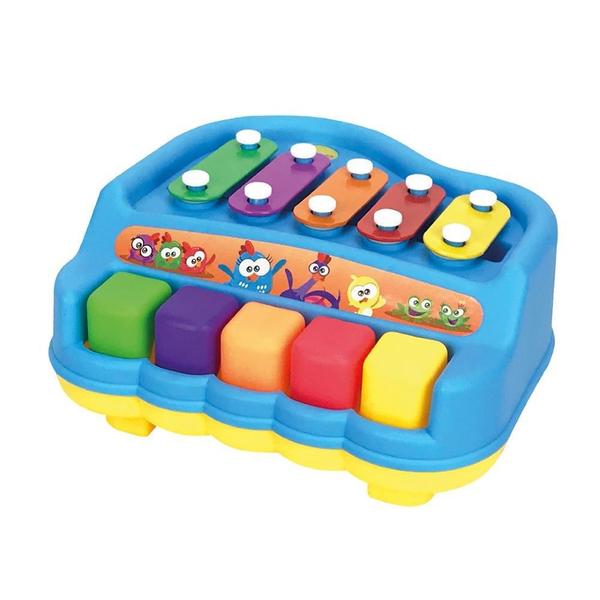 Piano Xilofone - Galinha Pintadinha Mini - Pura Diversão - Yes Toys