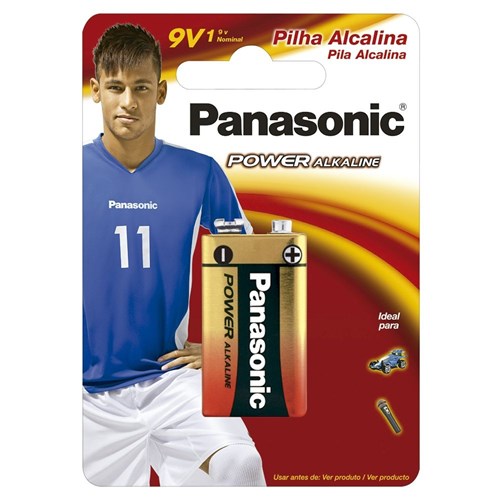 Pilha Alcalina 9V Panasonic