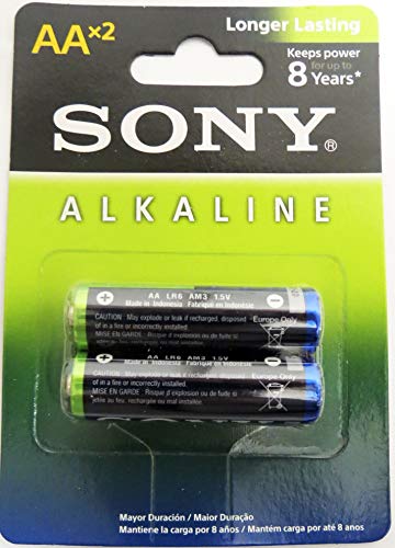 Pilha Alcalina AA AM3L-B2D Sony (cartela C/2 Pilhas)