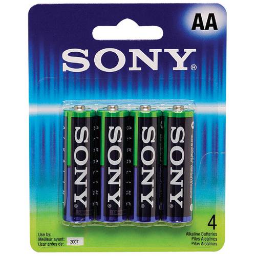 Pilha Alcalina AA Pack com 4 Sony AM3L-B4D