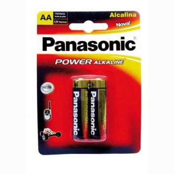 Pilha Alcalina AA Panasonic - 2 Unidades