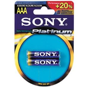 Pilha Alcalina Aaa Pack com 2 Sony Am4L-B2D 24293