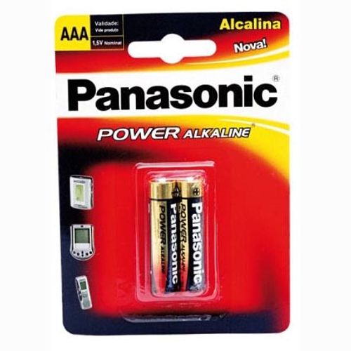 Pilha Alcalina AAA Panasonic - 2 Unidades 40249