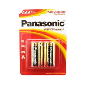 Pilha Alcalina Palito AAA 4 Unidades - Panasonic