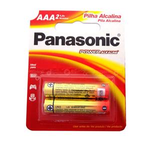Pilha Alcalina Palito AAA 2 Unidades - Panasonic