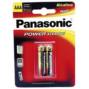 Pilha Alcalina Pequena Power AAA - 1.5v - C/ 2 Unid. - LR03-2BT - Panasonic