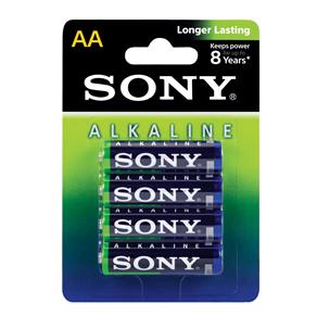 Pilha Alcalina Sony AA AM3 - 4 Unidades