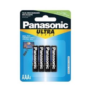 Pilha Comum Panasonic Palito AAA C/ 4 Unidades