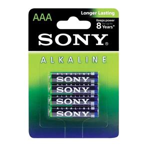 Pilha Palito Aaa Alcalina Sony 1,5V Caixa com 12 Cartelas