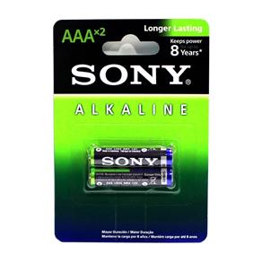 Pilha Palito Aaa Alcalina Sony 1,5V Cartela com 2 Pilhas