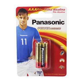Pilha Panasonic Alcalina AAA com 2 Unidades