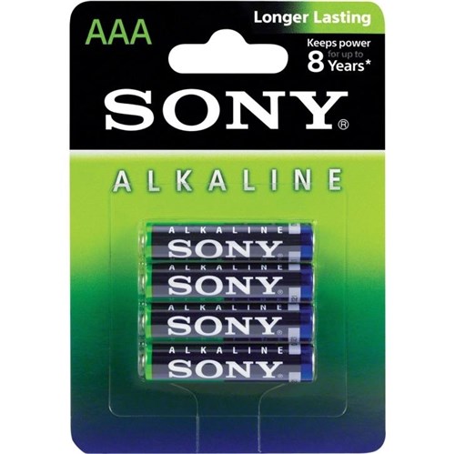 Pilha Sony Alcalina Aaa com 4 Unidades Am4L-B4D