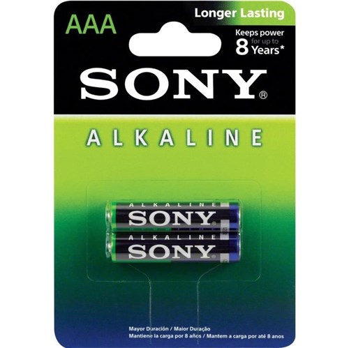 Pilha Sony Alcalina Aaa com 2 Unidades Am4L-B2D