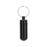 Pill Case Keychain Mini Aluminum Bottle Storage Drug Holder Container Keychain Key Ring For Outdoor Hiking Traving Waterproof