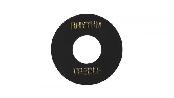 Placa Treble/ Rhythm Gibson Prwa 010 Preta com Print Dourado
