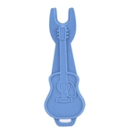 Plastic Acoustic Guitar Chords Ponte pinos extrator de Cordas Cone Extrator guitarra Mudança String (azul)