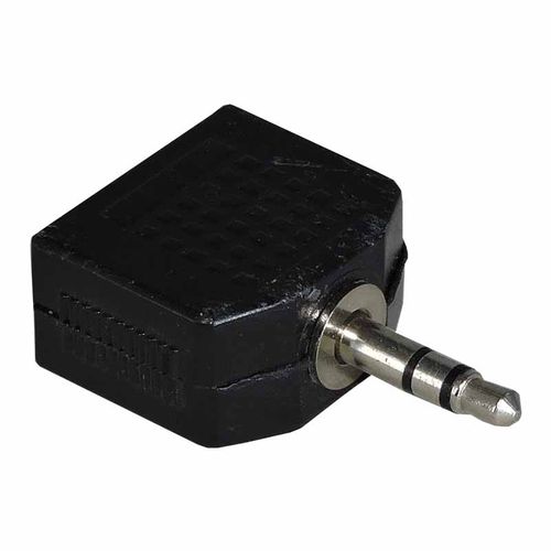 Plug Adaptador P2 Estéreo para 2 Jack J2 Estéreo - Pacote com 10 Peças