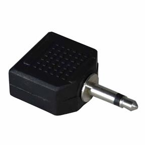Plug Adaptador P2 Mono para 2 P2 Mono - Pacote com 10 Peças
