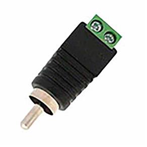 Plug Adaptador RCA para Borne Conector CFTV - Pacote com 10 Peças