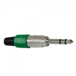 Plug P10 Stereo Plástico PGPZ0017 Verde STORM - DEZ / 10