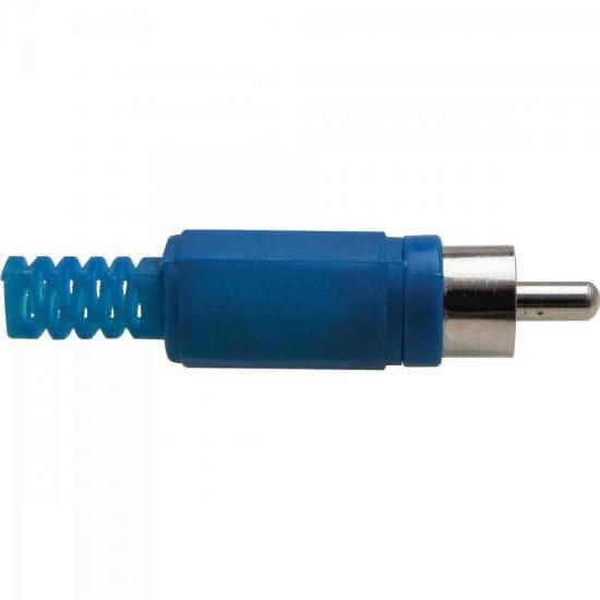 Plug RCA com Proteção PGRC0008 Azul STORM - PCT / 10