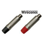 Plug Rca Femea Wireconex Wc1222 Fl Bk/rd Ni