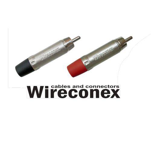 Plug Rca Macho Wireconex Wc1212 Ml Bk/rd Ni