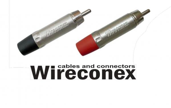 Plug Rca Macho Wireconex Wc1212 Ml Bk/rd Ni