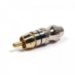 Plug RCA Metal com Anel Preto PGRC0028 (PCT com 10) STORM