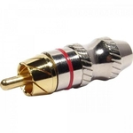 Plug RCA Metal com Anel Vermelho PGRC0025 (PCT com 10) STORM
