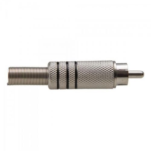 Plug Rca Niquelado C/mola 3fx 5.8mm Generico (7898566201565)