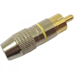 Plug RCA Profissional PGRC0014 Amarelo STORM - DEZ / 10