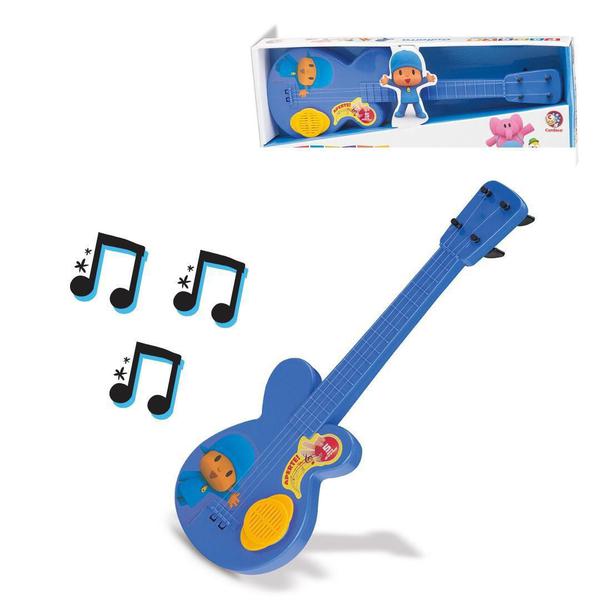 Pocoyo - Guitarra Instrumento Infantil com Som - Cardoso Toy - Cardoso Toys